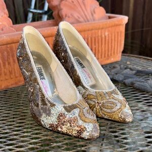 Vintage Frankie and Baby Sparkle pumps